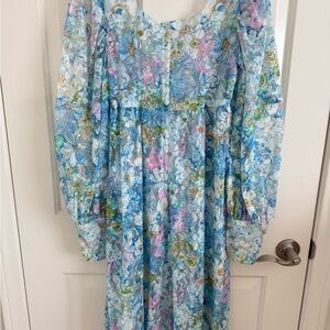 Floral Long Sleeve Dress